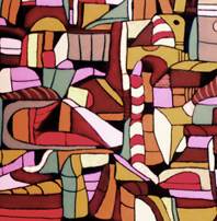 Nel bizzarro studio dell'artista